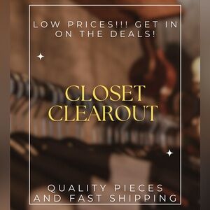 Closet sale!!!!  Get it before it goes to donation!! Bundle and save!